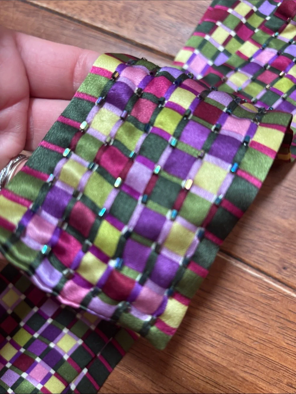NWT Talbots 100% Silk Necktie - Picture 2 of 6
